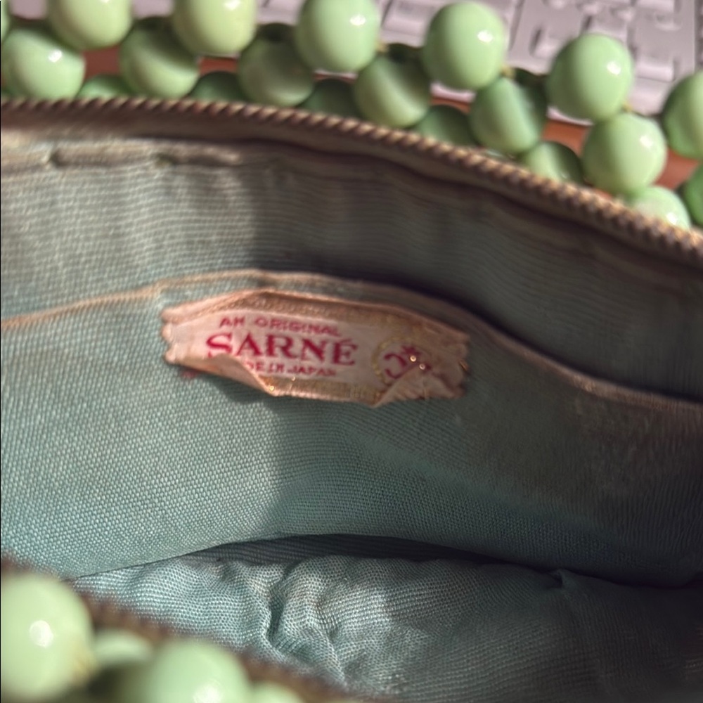 Mint Green Beaded Handbag - Picture 4 of 4